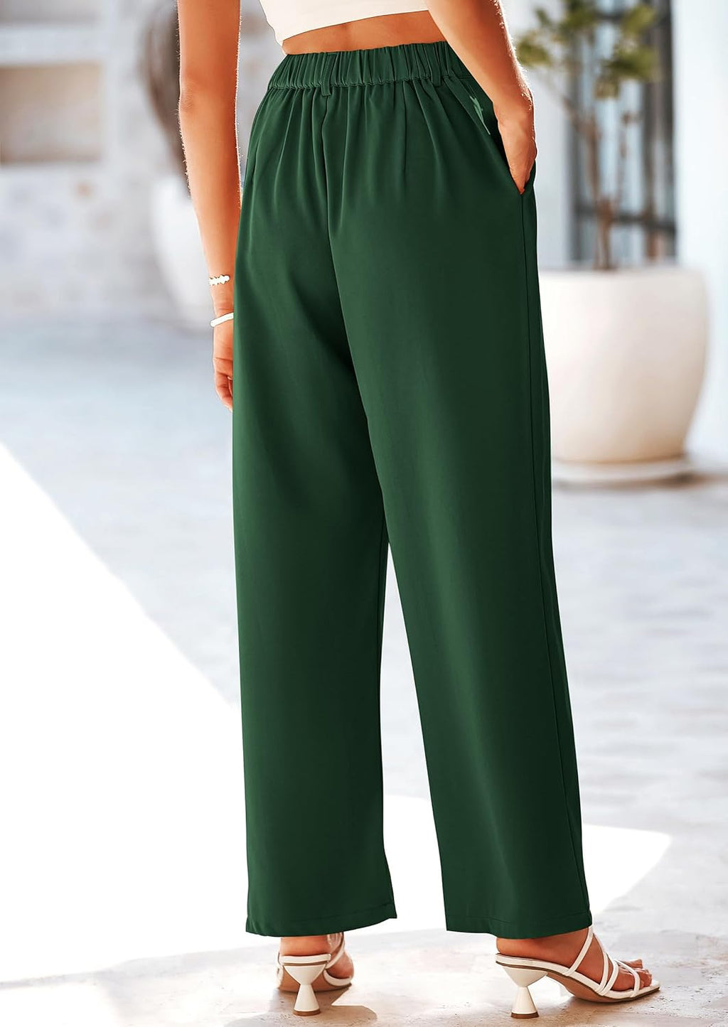 PRETTYGARDEN Wide Leg Pants for Women Trendy 2025 Fall High Waisted Business Casual Outfits Work Pant Trousers